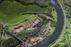 Riverside Cottage aerial view